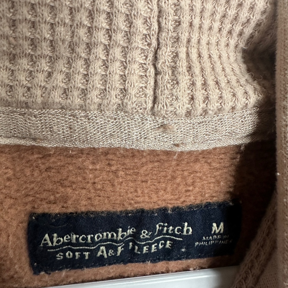 Abercrombie & Fitch Hoodie Womens‎ M Soft A&F Fleece Knit Colorblock Sweatshirt - Picture 2 of 6